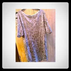 Brown sequin dress